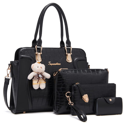 Women's Fashion Handbags Set 4pcs