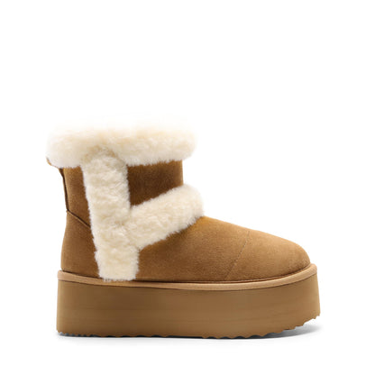 DREAM PAIRS Winter Platform Fur Boots for Women