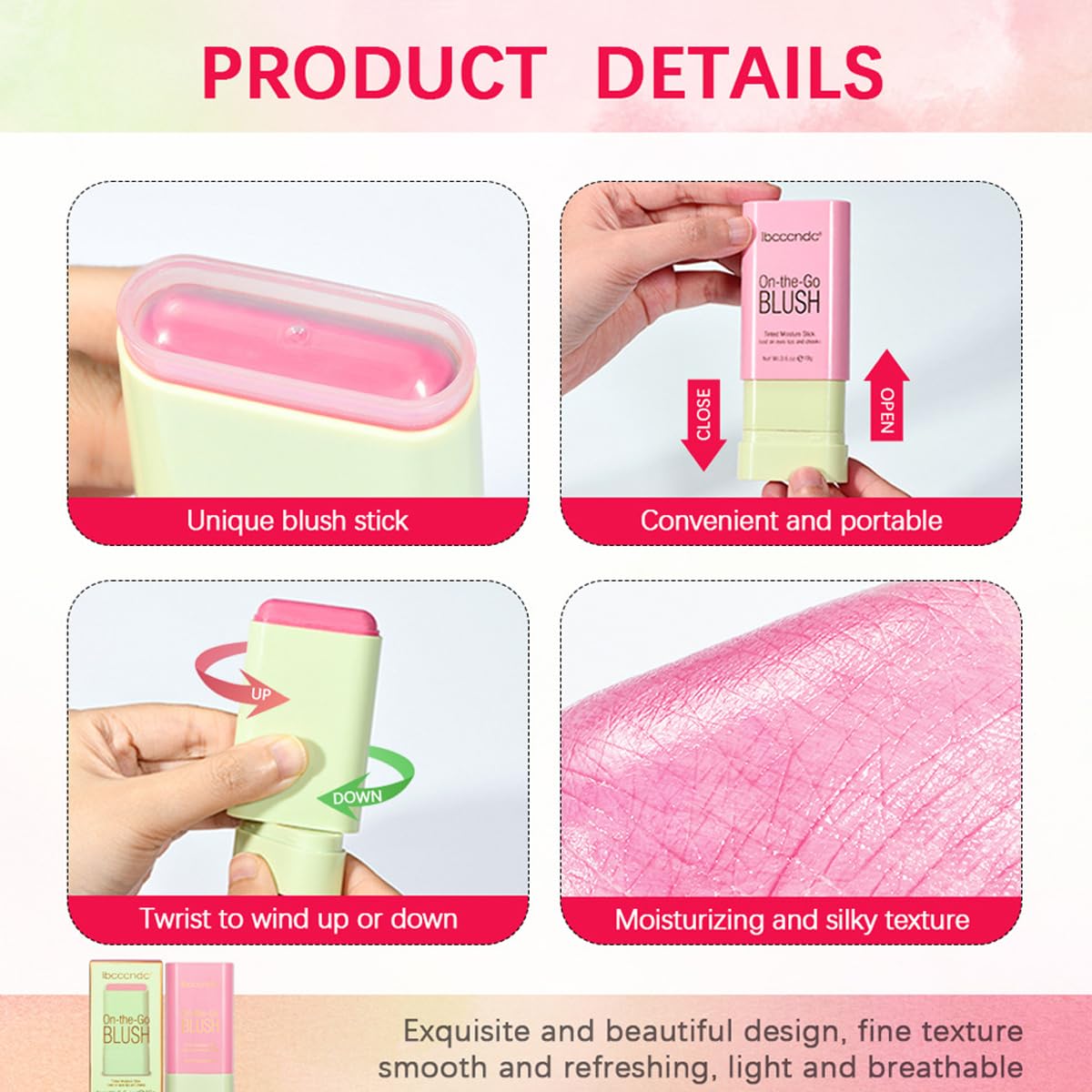 ibcccndc Multi-Use Makeup Blush Stick