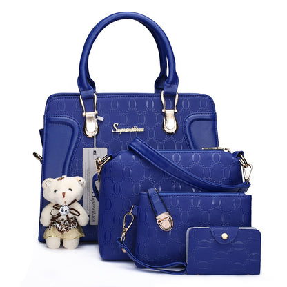 Women's Fashion Handbags Set 4pcs