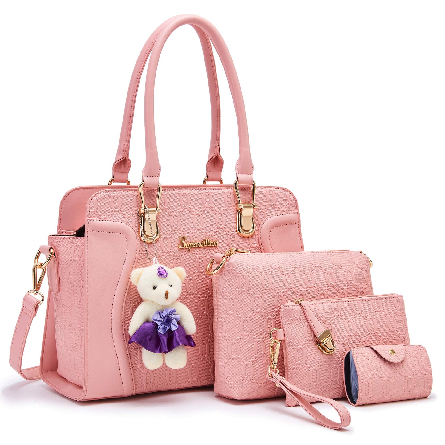 Women's Fashion Handbags Set 4pcs