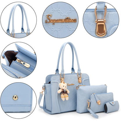 Women's Fashion Handbags Set 4pcs