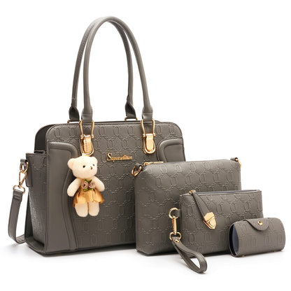 Women's Fashion Handbags Set 4pcs