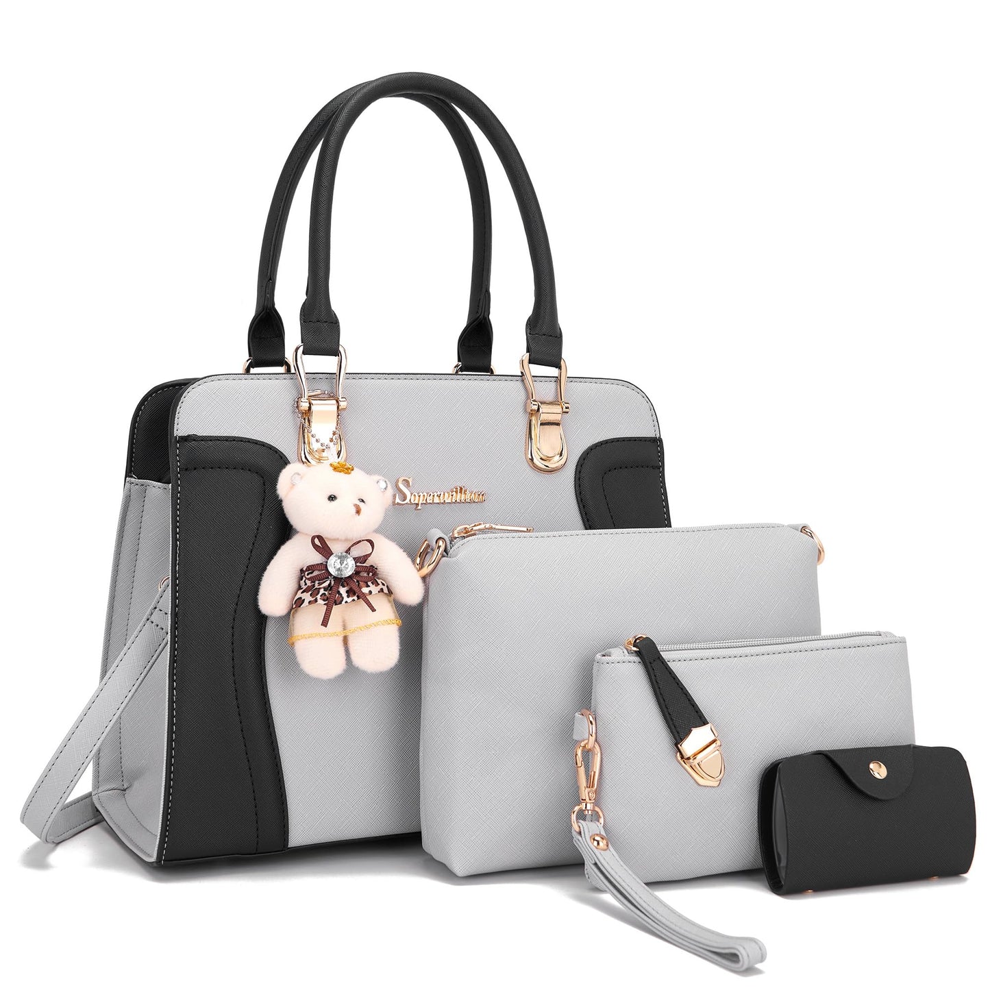 Women's Fashion Handbags Set 4pcs