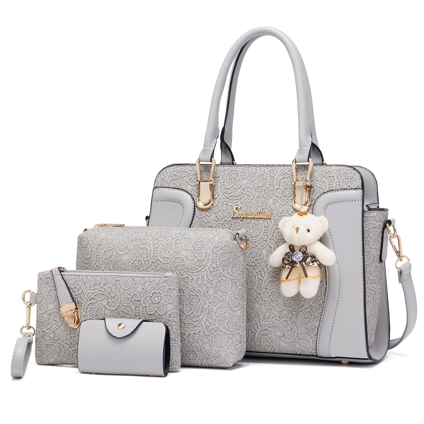 Women's Fashion Handbags Set 4pcs