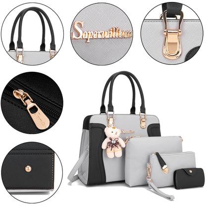 Women's Fashion Handbags Set 4pcs