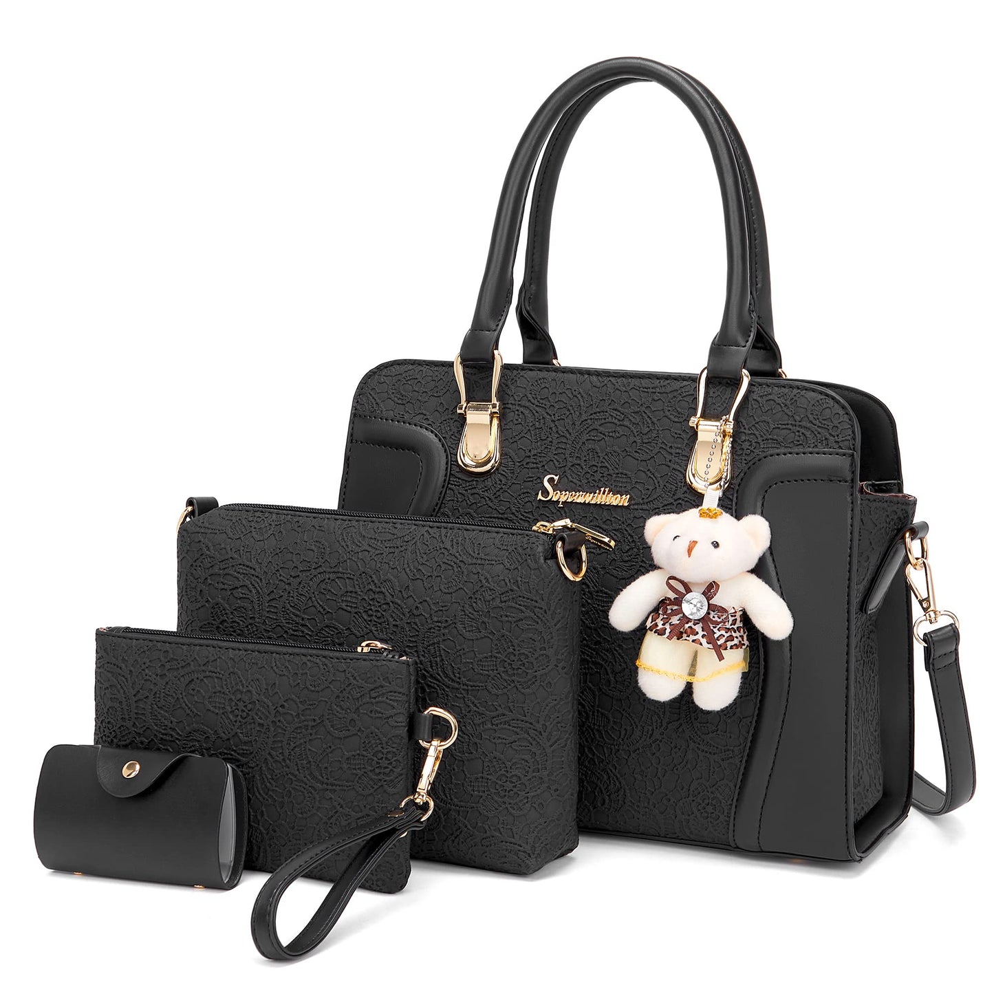 Women's Fashion Handbags Set 4pcs