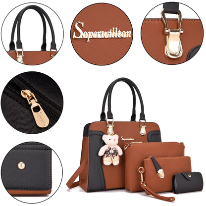 Women's Fashion Handbags Set 4pcs