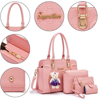 Women's Fashion Handbags Set 4pcs