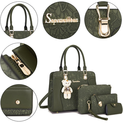 Women's Fashion Handbags Set 4pcs