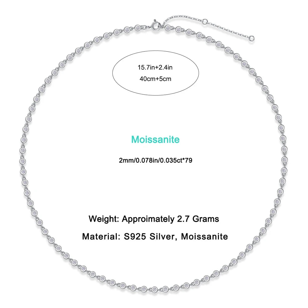 MOISSANITE DIAMOND WOMEN NECKLACE