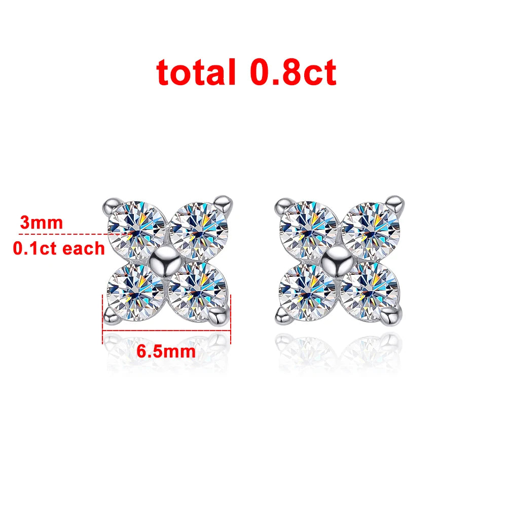 MOISSANITE DIAMOND EARRINGS FOR WOMEN