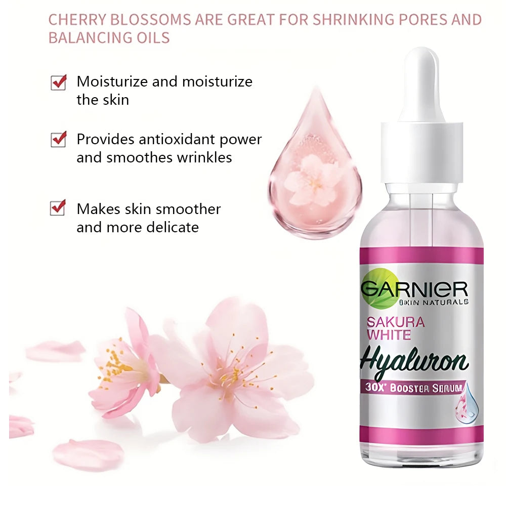 GARNIER SAKURA GLOW 30X HYALURONIC BOOSTER MOISTURIZING SERUM